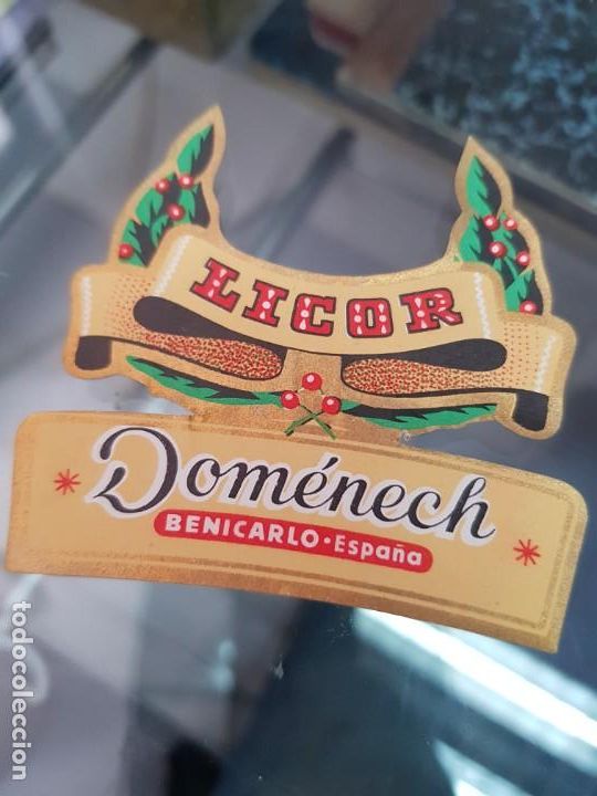 Old Labels: ANTIGUA ETIQUETA LICOR DOMENECH BENICARLO CASTELLON