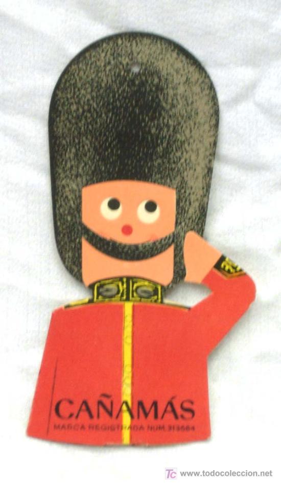 Old Labels: Etiqueta precio publicidad carton granadero Ca&ntilde;amas manufacturas textil movimiento ojos a&ntilde;os 50