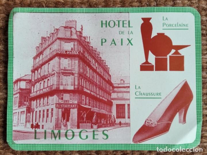 Etiquetas antiguas: ETIQUETA HOTEL DE LA PAIX - LIMOGES - FRANCIA