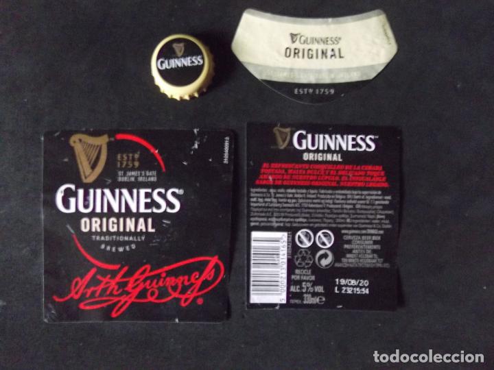 Alte Etiketten: CERVEZA-V9-K-5-ETIQUETAS Y CHAPA-GUINNESS