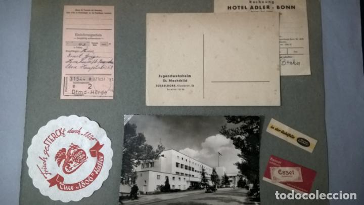 Etiquetas antiguas: COLLAGE TURISTICO ALEMANIA. DUSSELDORF-BONN 1957