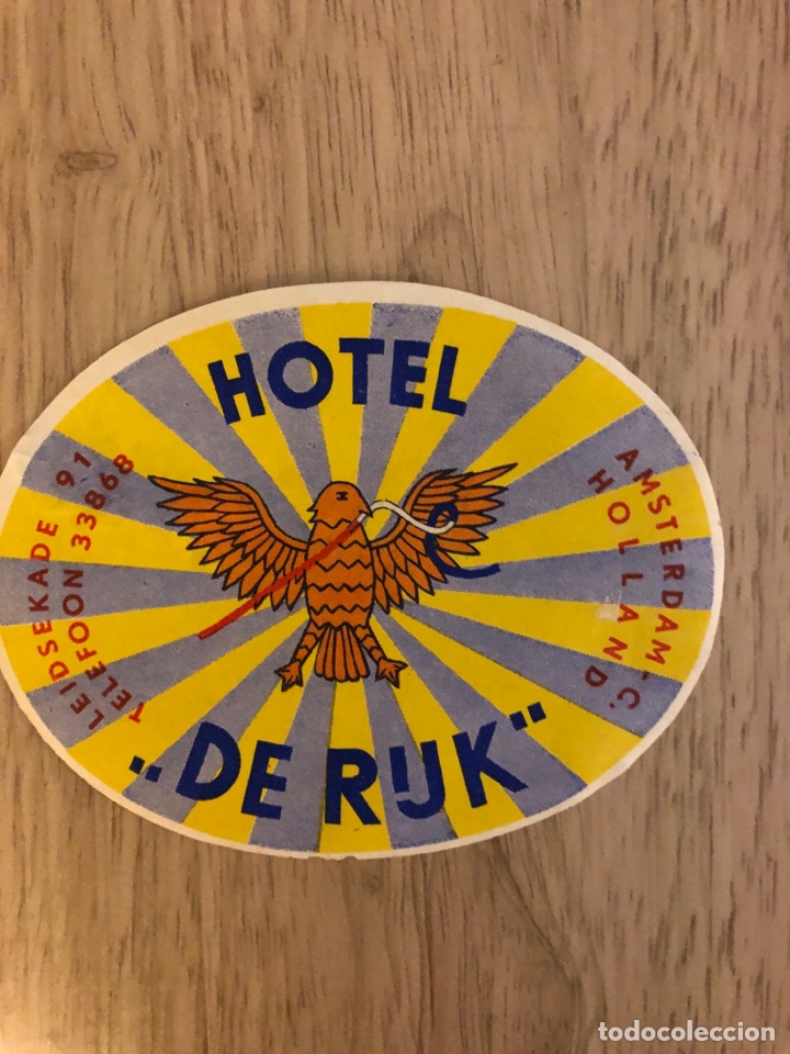 Etiquetas antiguas: Etiqueta de hotel extranjera