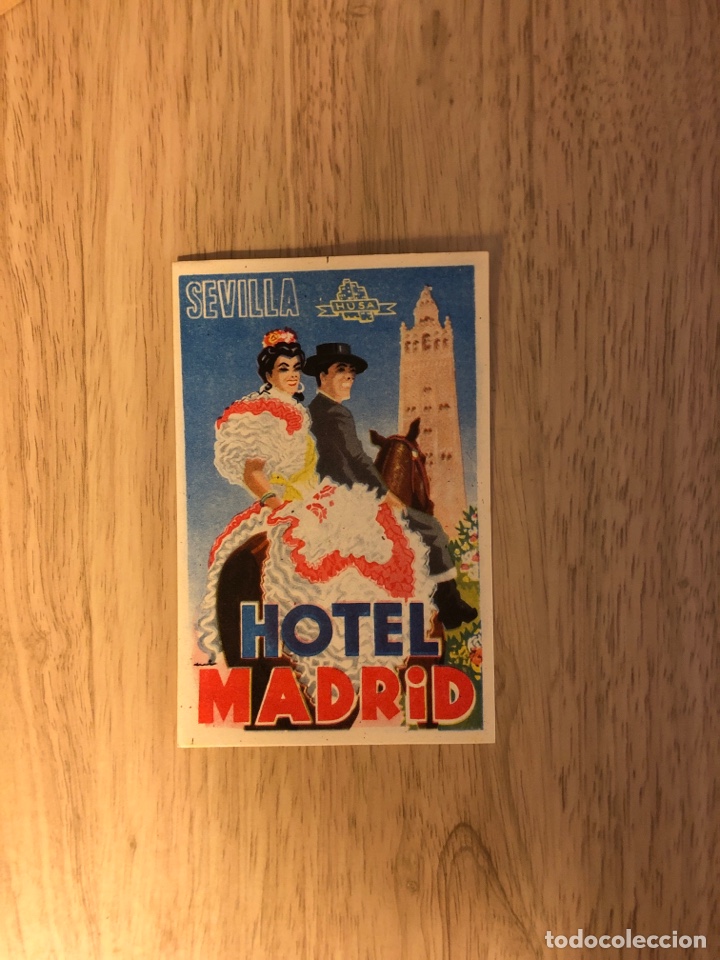 Etiquetas antiguas: Etiqueta hotel