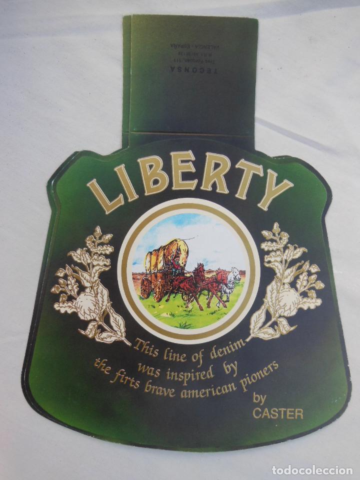 Etiquetas antiguas: Antigua Etiqueta - Old Label : LIBERTY BY CASTER