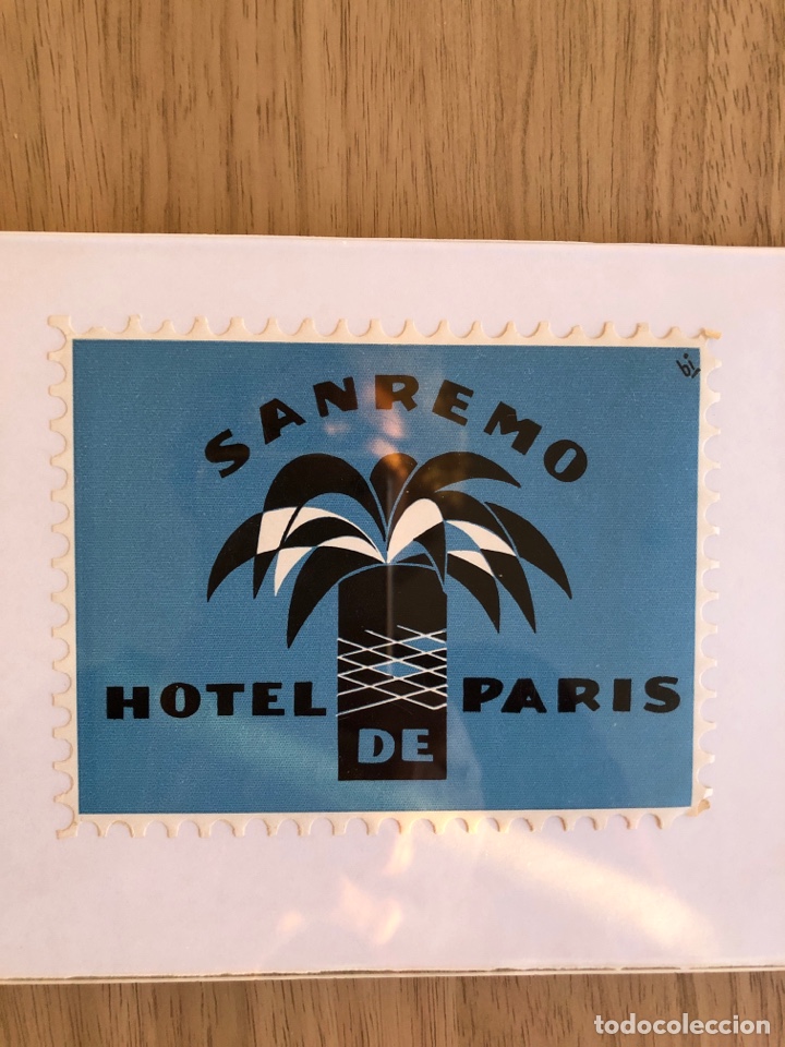 Etiquetas antiguas: Etiqueta hotel