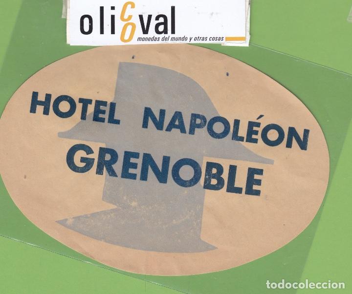 Etiquetas antiguas: ETIQUETA HOTEL NAPOLEON GRENOBLE 150 mm EH3126