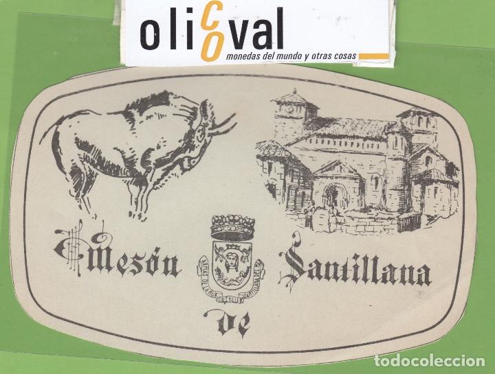 Etiquetas antiguas: ETIQUETA HOTEL MESON DE SANTILLANA CANTABRIA 140 mm EH3125