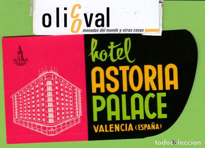 Etiquetas antiguas: ETIQUETA HOTEL ASTORIA VALENCIA TROQUEL IRREGULAR 130X 68 00 mm EH31