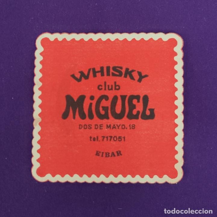 Etiquetas antiguas: POSAVASOS DE EIBAR (GUIPUZCOA). WHISKY CLUB MIGUEL.