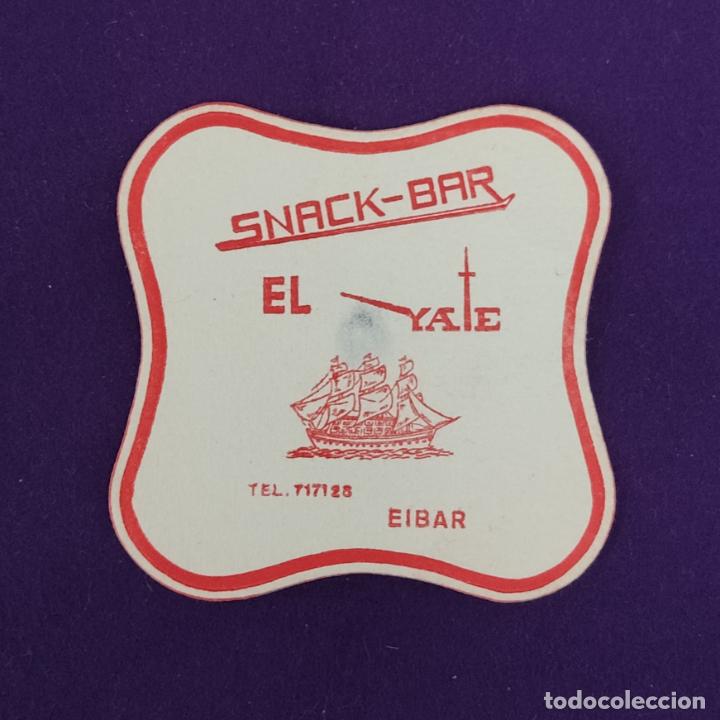 Etiquetas antiguas: POSAVASOS DE EIBAR (GUIPUZCOA). SNACK BAR EL YATE. - Foto 1