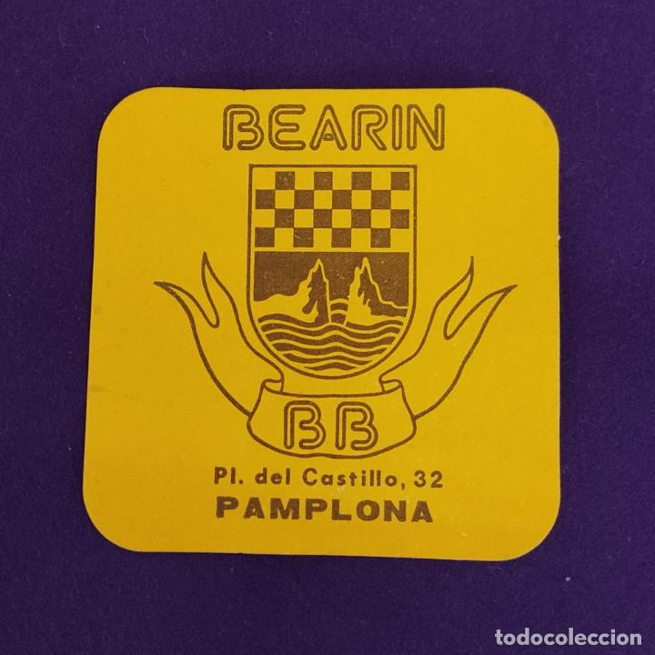 Etiquetas antiguas: POSAVASOS DE PAMPLONA (NAVARRA). BEARIN BB. - Foto 1