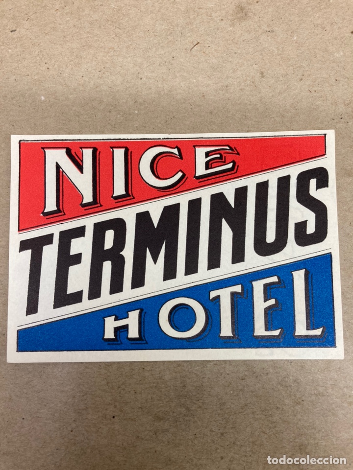 Etiquetas antiguas: Etiqueta de Hotel NiceTerminus