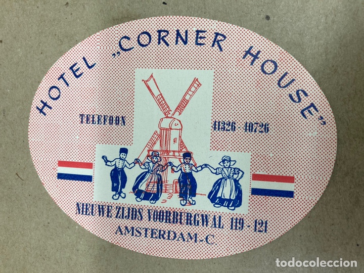 Etiquetas antiguas: Etiqueta de Hotel C&oacute;rner House