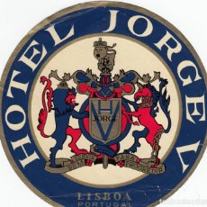 Etiquetas antiguas: ETIQUETA HOTEL JORGE V - LISBOA - PORTUGAL. Lote 232175795