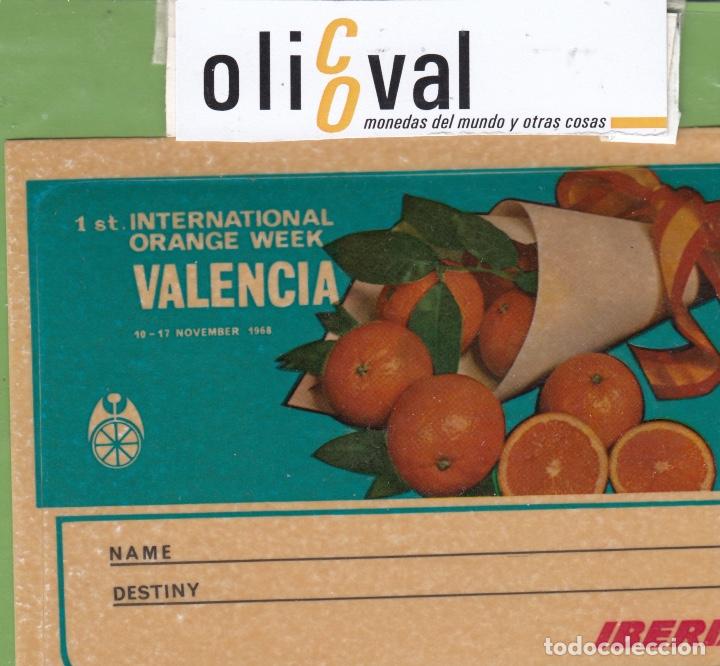 Etiquetas antiguas: ETIQUETA HOTEL IBERIA 1&ordm; INTERNATIONAL D ORANGE WEER 135 X 92 MM EH3252