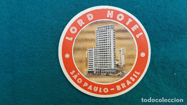 Etiquetas antiguas: ETIQUETA LORD HOTEL SAO PAULO - BRASIL