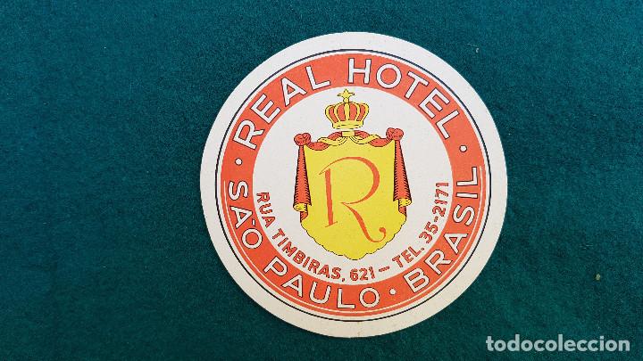 Etiquetas antiguas: ETIQUETA REAL HOTEL SAO PAULO - BRASIL