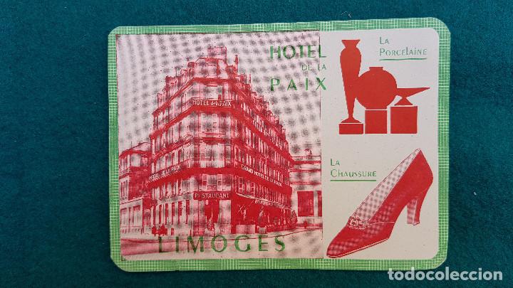 Etiquetas antiguas: ETIQUETA HOTEL DE LA PAIX LIMOGES - FRANCIA