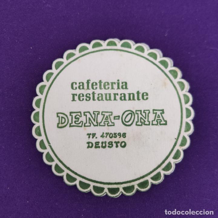 Alte Etiketten: POSAVASOS DE BILBAO (VIZCAYA). CAFETERIA RESTAURANTE DENA-ONA.