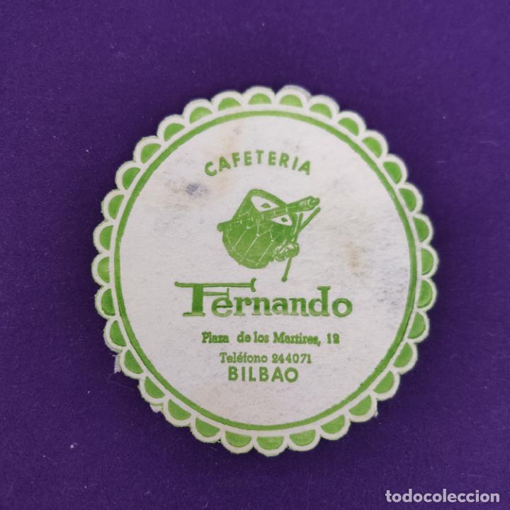 Alte Etiketten: POSAVASOS DE BILBAO (VIZCAYA). CAFETERIA FERNANDO.
