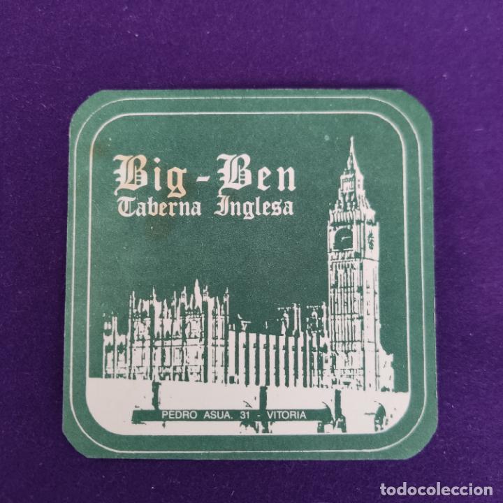 Etiquetas antiguas: POSAVASOS DE VITORIA (ALAVA). BIG BEN TABERNA INGLESA. - Foto 1