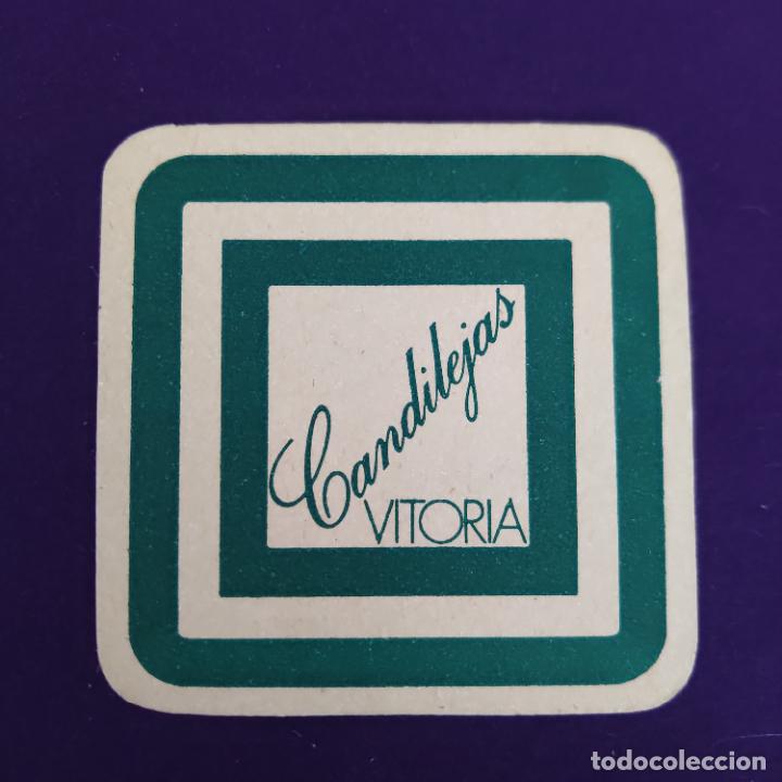 Etiquetas antiguas: POSAVASOS DE VITORIA (ALAVA). CANDILEJAS. - Foto 1
