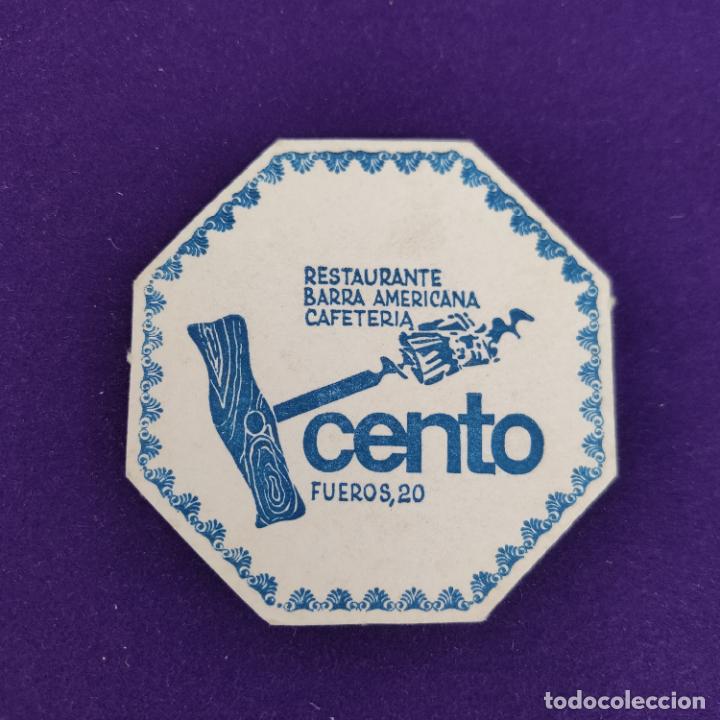Etiquetas antiguas: POSAVASOS DE VITORIA (ALAVA). CAFETERIA CENTO. - Foto 1