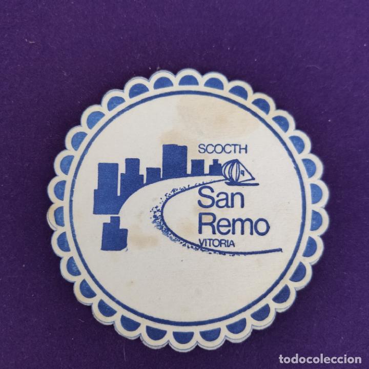 Etichette antiche: POSAVASOS DE VITORIA (ALAVA). SCOTCH SAN REMO.