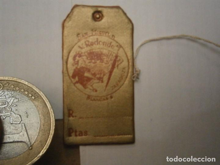 Etiquetas antiguas: ETIQUETA A&Ntilde;OS 40/50, SAN MIGUEL, REDONDO, ZARAGOZA