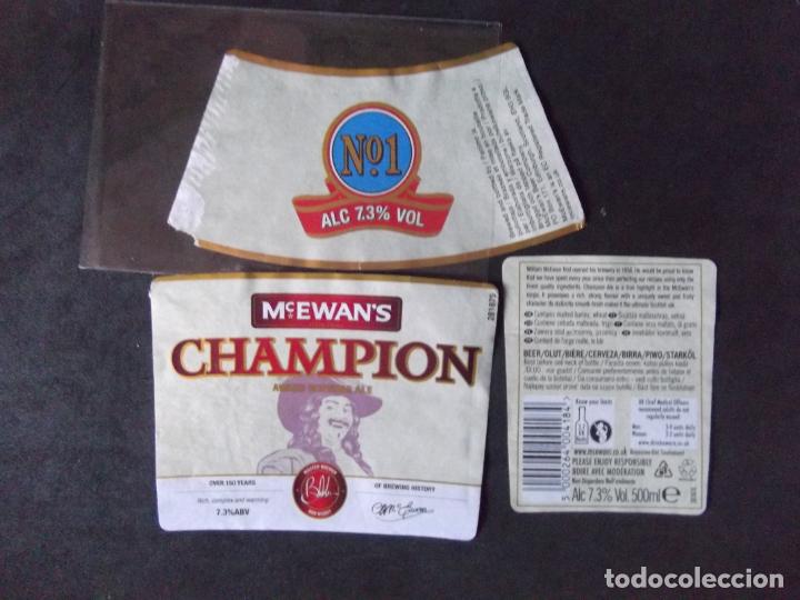 Alte Etiketten: CERVEZA-V9ET-7-ETIQUETAS-CHAMPION