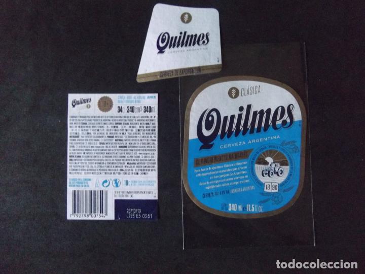 Alte Etiketten: CERVEZA-V9ET-7-ETIQUETAS-QUILMES