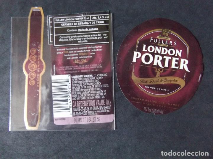 Alte Etiketten: CERVEZA-V9ET-7-ETIQUETAS-LONDON PORTER