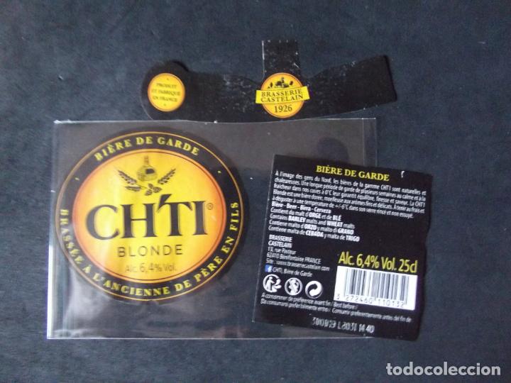 Etiquetas antiguas: CERVEZA-V9ET-7-ETIQUETAS-CH'TI