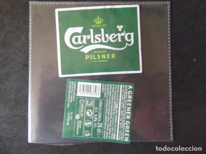 Etiquetas antiguas: CERVEZA-V9ET-7-ETIQUETAS-CARLSBERG