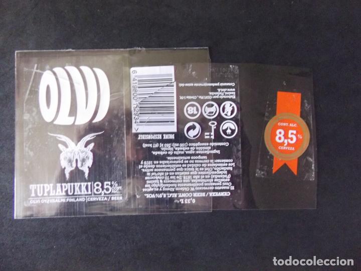 Etiquetas antiguas: CERVEZA-V9ET-7-ETIQUETAS-OLVI