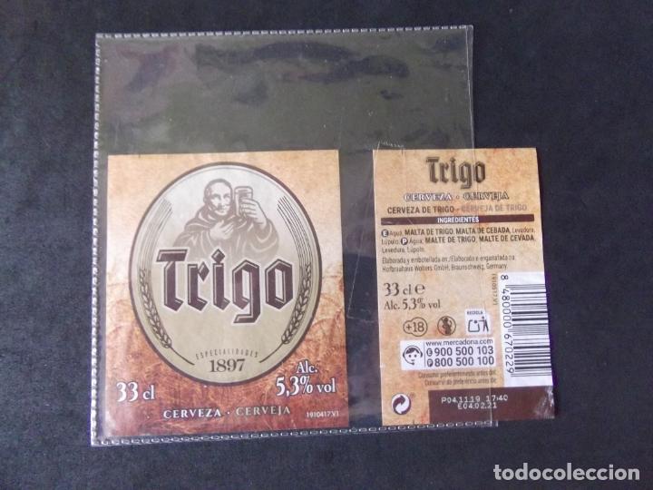 Etiquetas antiguas: CERVEZA-V9ET-7-ETIQUETAS-1897-TRIGO