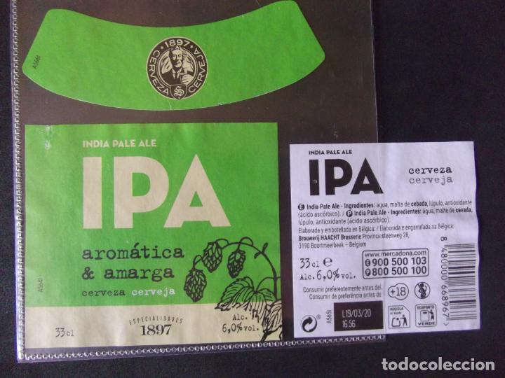 Etiquetas antiguas: CERVEZA-V9ET-7-ETIQUETAS-1897-IPA