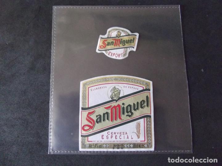 &Eacute;tiquettes anciennes: CERVEZA-V9ET-7-ETIQUETAS-SAN MIGUEL EXPORT