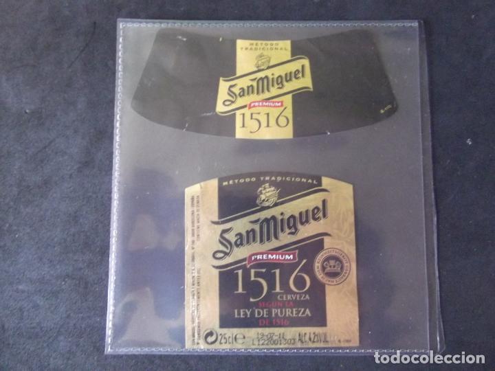 &Eacute;tiquettes anciennes: CERVEZA-V9ET-7-ETIQUETAS-SAN MIGUEL 1516