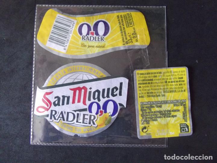 &Eacute;tiquettes anciennes: CERVEZA-V9ET-7-ETIQUETAS-SAN MIGUEL-RADLER