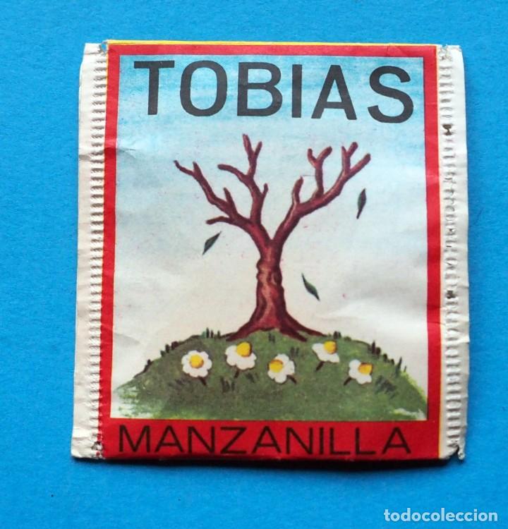 Old Labels: SOBRE DE MANZANILLA TOBIAS. PRODUCTO TOBIAS. BURGOS