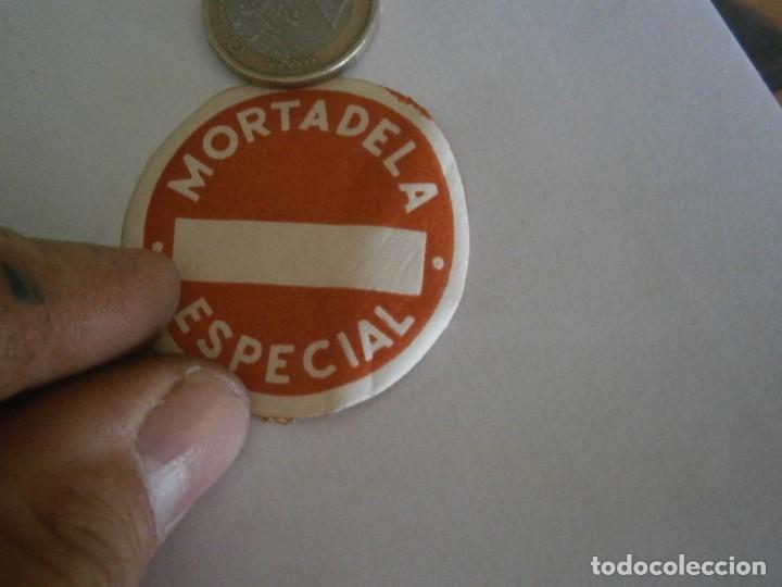 Etiquetas antiguas: ETIQUETA PUBLICITARIA A&Ntilde;OS 40/50, MORTADELA ESPECIAL