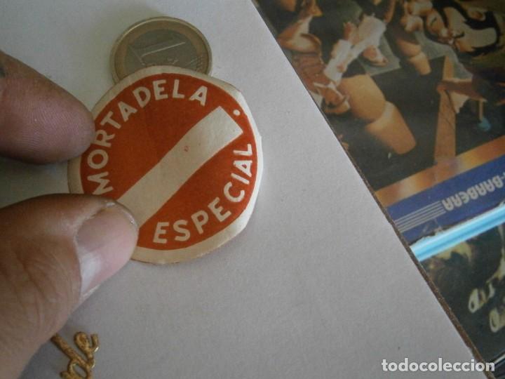 Etiquetas antiguas: ETIQUETA PUBLICITARIA A&Ntilde;OS 40/50, MORTADELA ESPECIAL