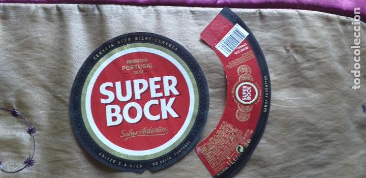&Eacute;tiquettes anciennes: CERVEZA-V9C-ETIQUETAS- 1 LITRO-SUPER BOCK-PORTUGAL