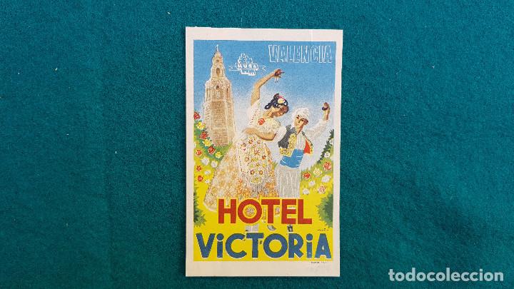 Etiquetas antiguas: ETIQUETA HOTEL VICTORIA - VALENCIA - HOTELES HUSA - EDITADO POR FOURNIER