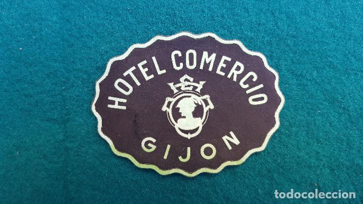 Etiquetas antiguas: ETIQUETA HOTEL COMERCIO - GIJON
