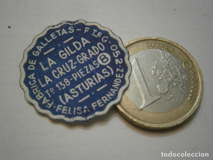 Old Labels: ETIQUETA A&Ntilde;OS 40/50, FABRICA DE GALLETAS LA GILDA (ASTURIAS)