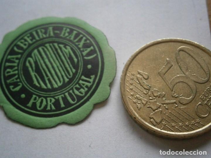 Alte Etiketten: ETIQUETA PUBLICITARIA A&Ntilde;OS 40/50, CARIA (BEIRA-BAIXA) (PORTUGAL)