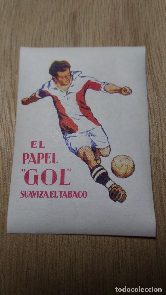 Etiquetas antiguas: Etiqueta o cromo Papel de fumar GOL - Foto 1