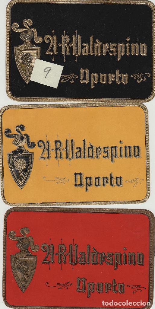 Etiquetas antigas: VALDESPINO 21 R , JEREZ ,OPORTO -ETIQUETA VINO